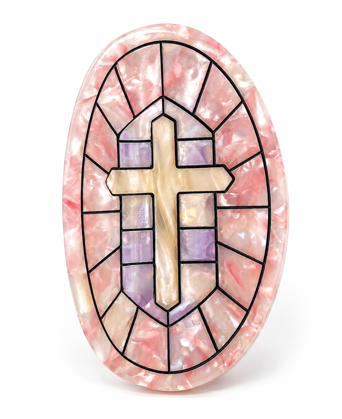 Rose Stained Glass Window Claw (PREORDER)