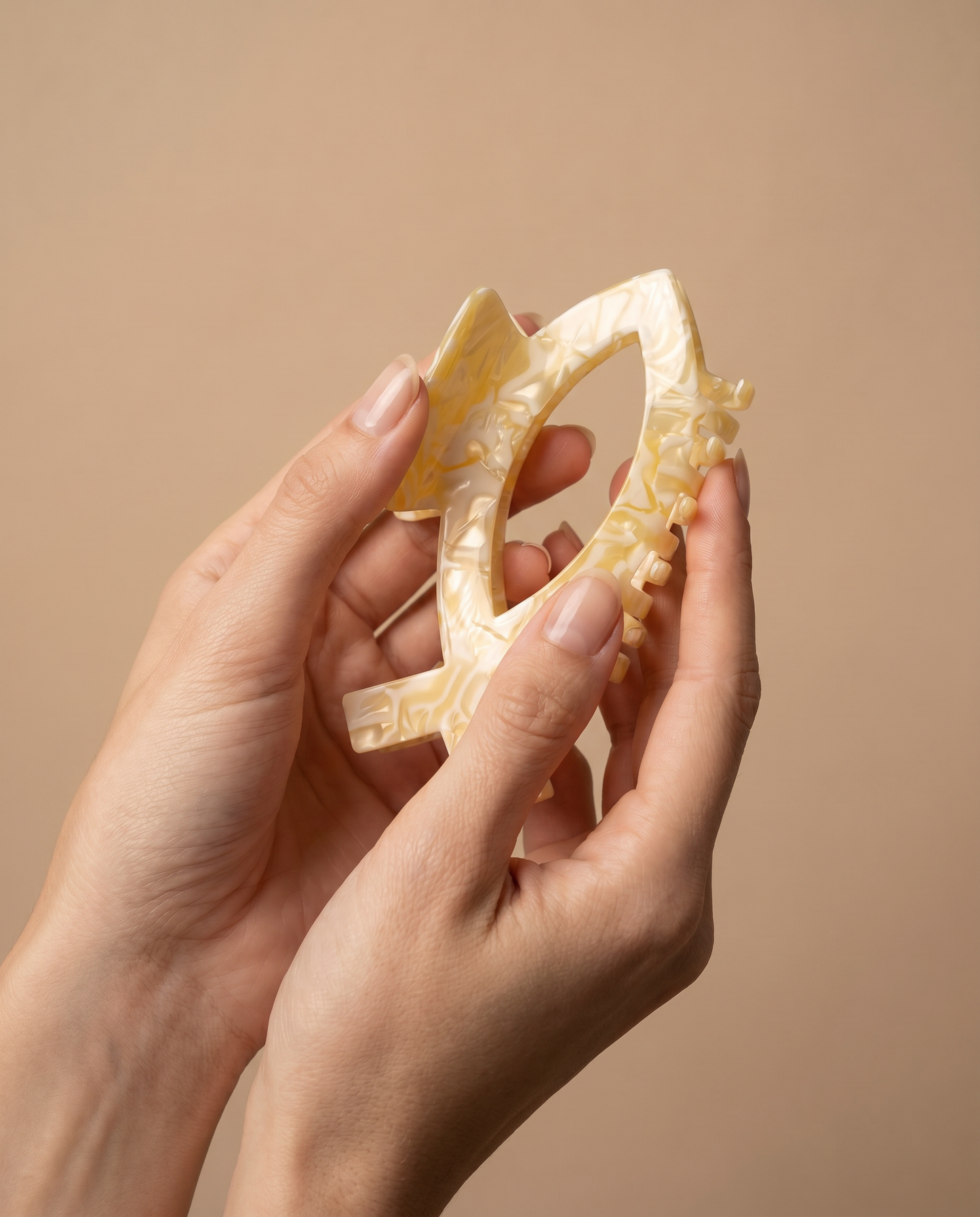 Cream Ichthys Hair Claw (PREORDER)
