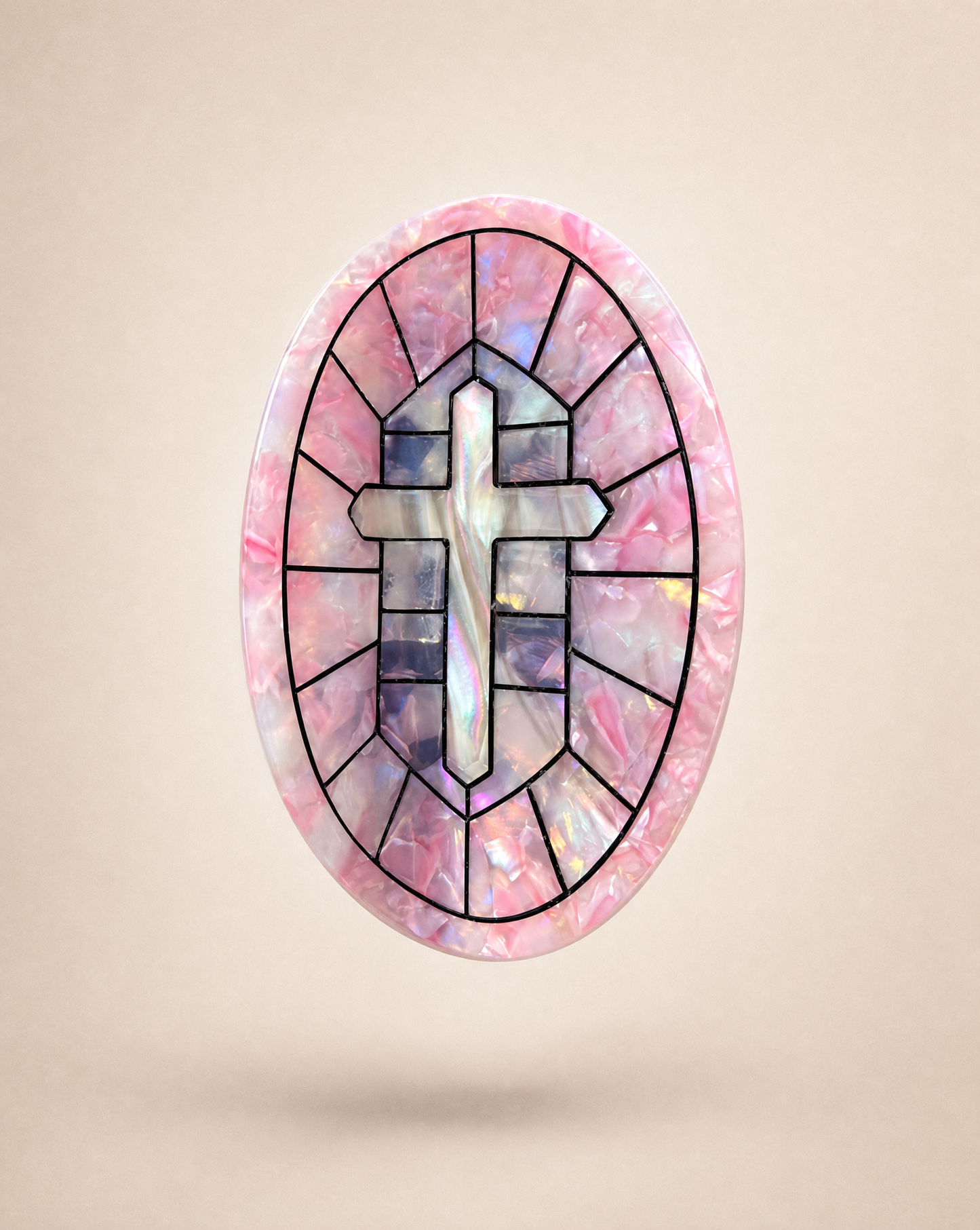 Rose Stained Glass Window Claw (PREORDER)
