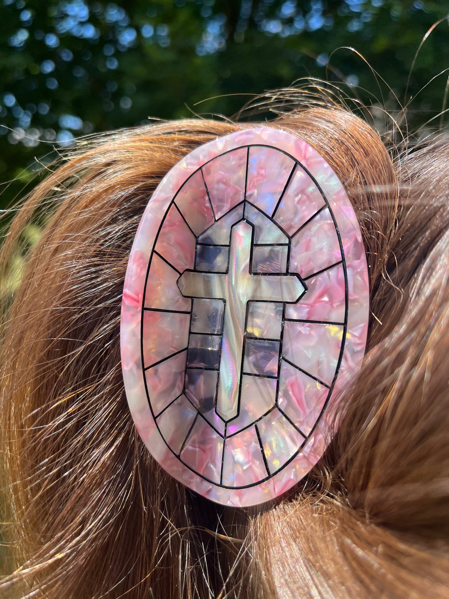 Rose Stained Glass Window Claw (PREORDER)